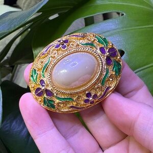 Large Cloisonné Broach